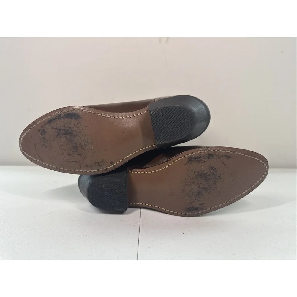 Sheplers Men Boots Size 8.5 M‎ Pre- Owned Brown Faux Leather 7101
